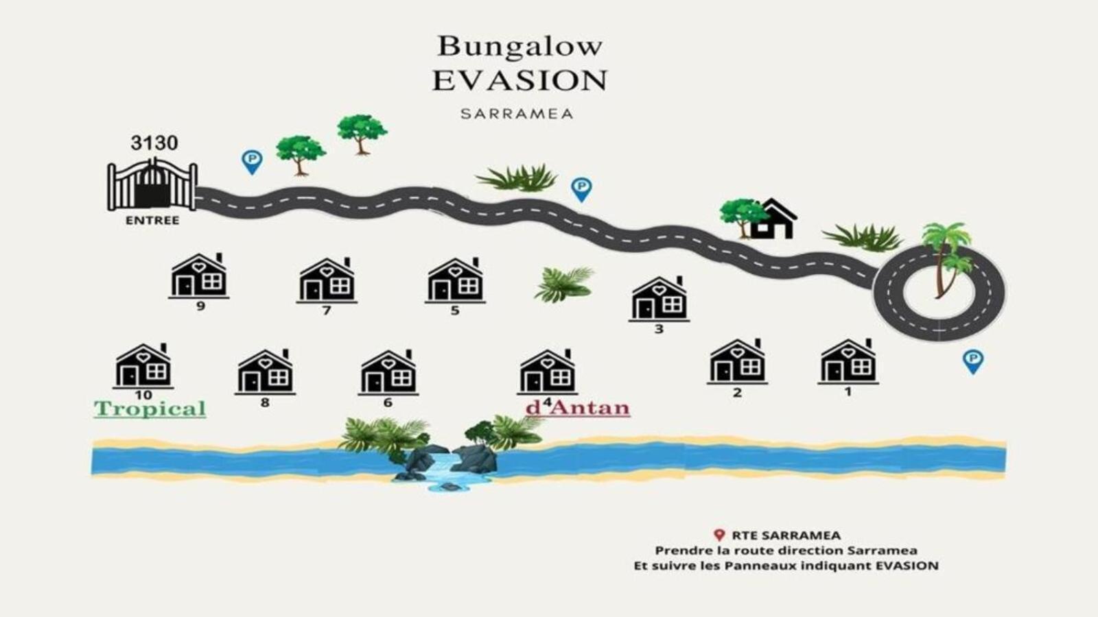 Evasion Bungalow Tropical Spa Sarramea Экстерьер фото